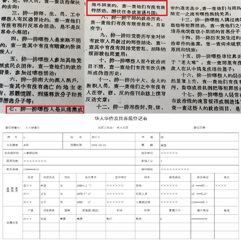 文革時期,具有海外關係的群體,一直被作為重點監控對象。而現在官方再次嚴控海外關係,被視為政治生態惡化的標誌。(官方宣傳材料)